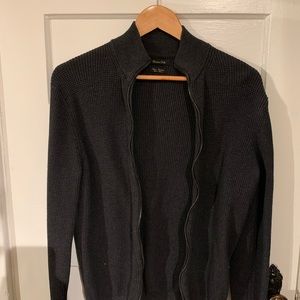 Dark Grey Massimo Dutti Cardigan